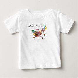 meine ersten Weihnachtslieder und Schlitten Baby T-shirt
