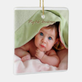 Meine ersten WeihnachtsStreifen Tiny T-Shirt Foto Keramikornament (Rechts)