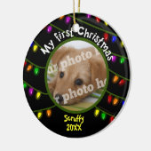 Meine erstes Weihnachtskundenspezifischen Keramik Ornament (Links)