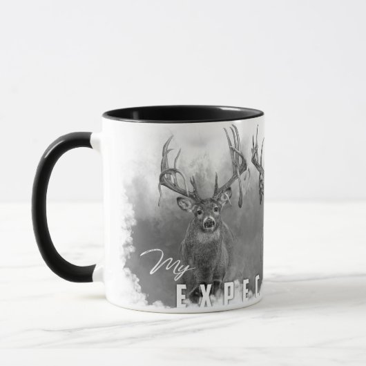 Meine Erwartungen Whitetail Deer Tasse (Links)
