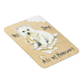 Meine Eskie Ate Meine Hausaufgaben Magnet (Rechte Seite)