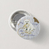 Meine Eskie Ate My Lessingplan Button (Vorne & Hinten)