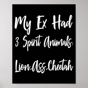 Meine Ex 3 Seelentiere Ex-Frau Ehemann Scheidung S Poster