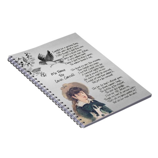 Meine Extravagante Poesie von Lewis Carroll Notizblock (Rechte Seite)