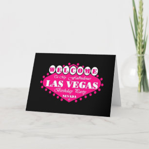 Meine fabelhafte Las Vegas Geburtstagskarte Pink Karte