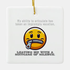 Meine Fähigkeit zu artikulieren hat eine Unannehml Keramikornament