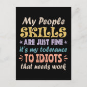 Meine Fähigkeiten sind einfach gut Postkarte (Vorderseite)