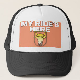Meine Fahrt ist hier, Bull Riding Funny Truckerkappe