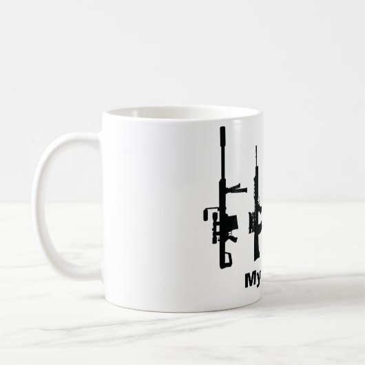 Meine Familie (i-Liebe-Gewehre) Kaffeetasse (Links)