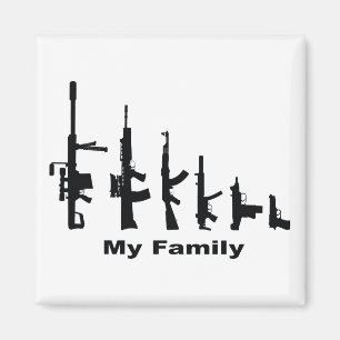 Meine Familie (i-Liebe-Gewehre) Magnet