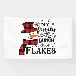 Meine Familie ist ein Haufen Schneeflocken Banner