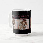 Meine Familie Kaffeetasse (Vorderseite Links)