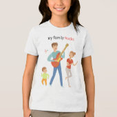 Meine Familienstücke Tri-Blend Shirt (Vorderseite)