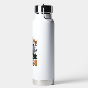 Meine Fangzähne zeigen Vintage-Halloween-Vampir-Sh Trinkflasche