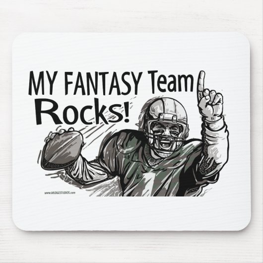 Meine Fantasie-Team-Felsen! Mousepad (Vorne)