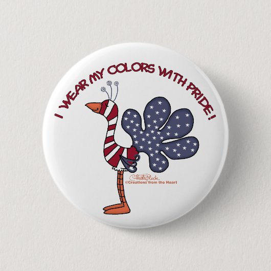 Meine Farben mit Stolz tragen Button (Vorderseite)