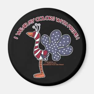 Meine Farben mit Stolz tragen Magnet