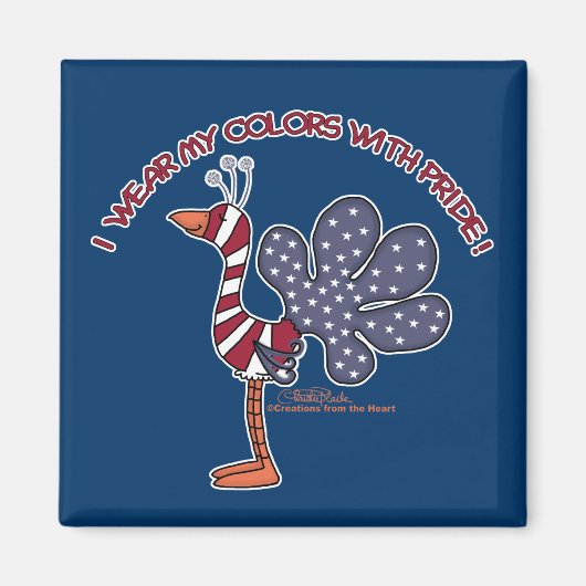 Meine Farben mit Stolz tragen Magnet (Vorne)