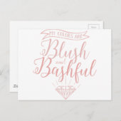 Meine Farben sind rot und baschön Postkarte (Vorne/Hinten)