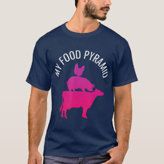Meine Fastenschwanzpyramide Funny Carnivorne Cow P T-Shirt