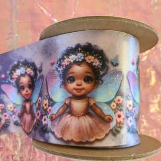 Meine Feenprinzessin mit Flügeln Satinband