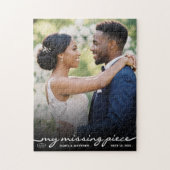 Meine fehlende Hälfte Foto Valentinstag Hochzeit Puzzle (Vertikal)