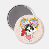 Meine Feline Valentine Cat Magnet (Vorderseite/Rückseite)
