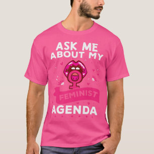 Meine feministische Agenda Feminismus Design for S T-Shirt