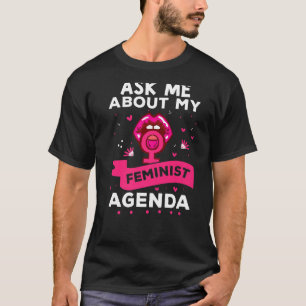 Meine feministische Agenda Feminismus für Suffragi T-Shirt