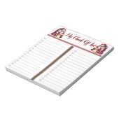 Meine Ferien-Checkliste Notizblock (Rotiert)