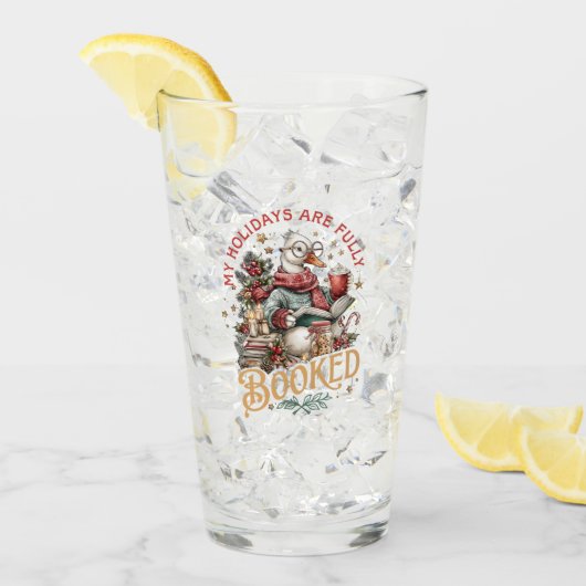 Meine Ferien sind voll gebucht Glas (Vorderseite Ice)