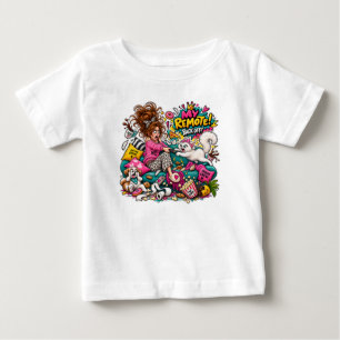 Meine Fernbedienung zurück, lustige Katzenchaos Baby T-shirt
