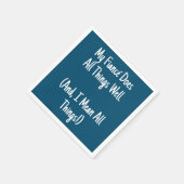 Meine Fiancé macht alles gut Junggeselinnen-Abschi Serviette (Ecke)