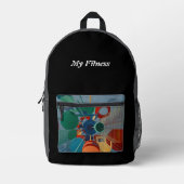 Meine Fitness Bedruckter Rucksack (Vorderseite)