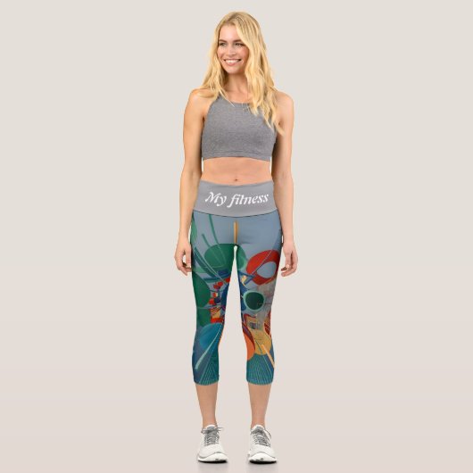 Meine Fitness Capri Leggings (Vorderseite)