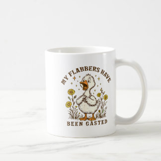 Meine Flabbers sind lustige Gans Blumen Sn Kaffeetasse