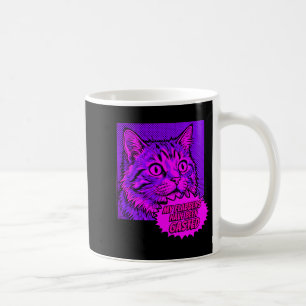Meine Flabbers sind lustige Pop-Art-Katzen-Mem Kaffeetasse