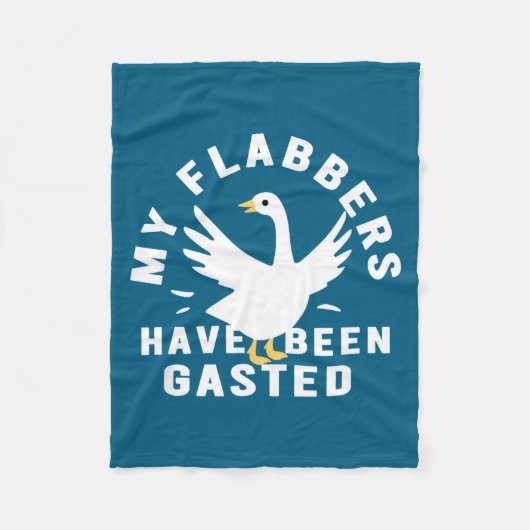 Meine Flabbers sind verärgert Retro-Spaß Fleecedecke (Vorderseite)