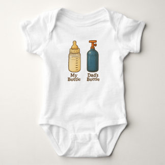 Meine Flasche, Vaters Flasche Baby Strampler