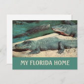 Meine Florida Zuhause Gator Postkarte (Vorne/Hinten)