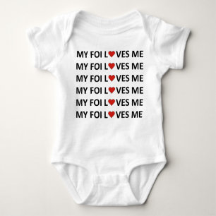 MEINE FOI LIEBEN ME - RED HEART Baby Bodysuit Baby Strampler