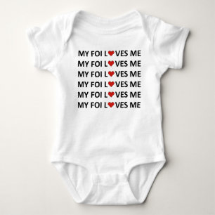 MEINE FOI LIEBEN ME - RED HEART Baby Bodysuit Strampler