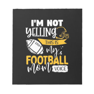 Meine Football-Mom-Stimme Notizblock