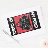 Meine Fotze, meine Wahl Rechteckiger Aufkleber (Umschlag)