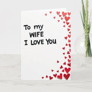 Meine Frau, ich liebe Dich Herz Karte