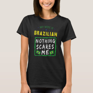 Meine Frau ist Brasilianerin Brasilien Heritage Ro T-Shirt