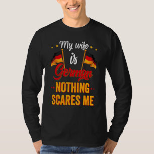 Meine Frau ist deutsch Deutschland Herkunft Wurzel T-Shirt