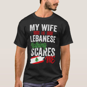Meine Frau ist libanesische Libanon-Erbe Wurzeln F T-Shirt