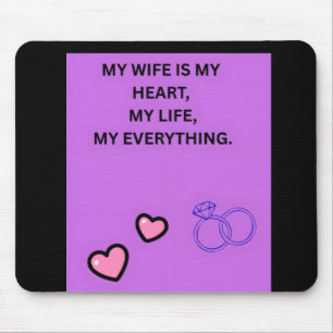 MEINE FRAU IST MEIN HERZ MEIN LEBEN MEIN ALLES MOUSEPAD