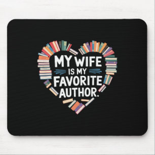 Meine Frau ist mein Lieblingsautor Bekleidung Slog Mousepad